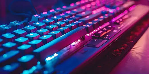 Close-up of a computer keyboard